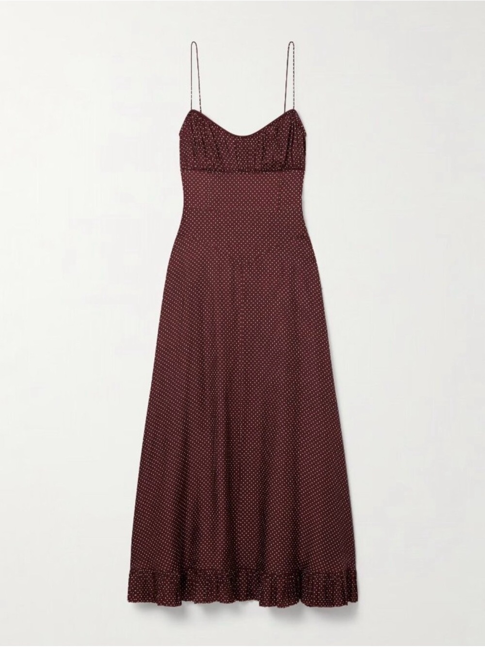 Doên Rosaria Dot Sleeveless Silk Blend Maxi Dress - Picture 3 of 3